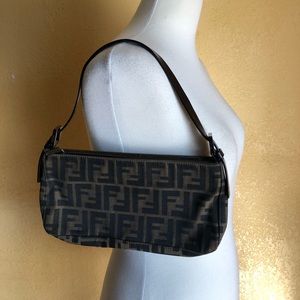 FENDI Zucca Hobo Tobacco